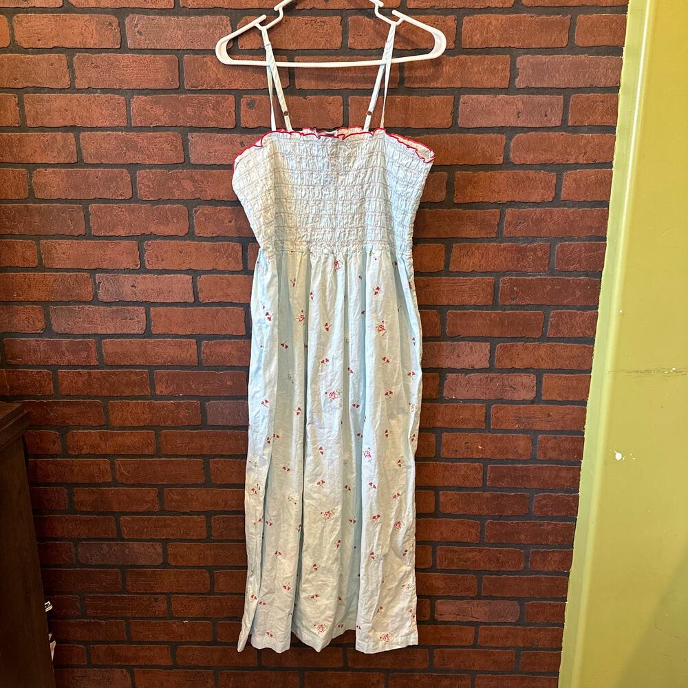 High Sierra Intimates Floral Cottagecore Maxi Dress - L Prairie Girly